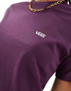 Vans Left Chest Logo T-shirt In Purple For Unisex -Kidivita Store 206148336 4