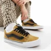 Vans Knu Skool Trainers In Brown Suede For Men