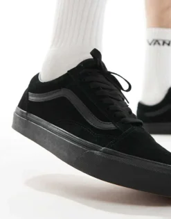 Vans Old Skool Trainers In Triple Black Suede For Men 9 Vans Old Skool Trainers In Triple Black Suede For Men -Kidivita Store 206271836 4