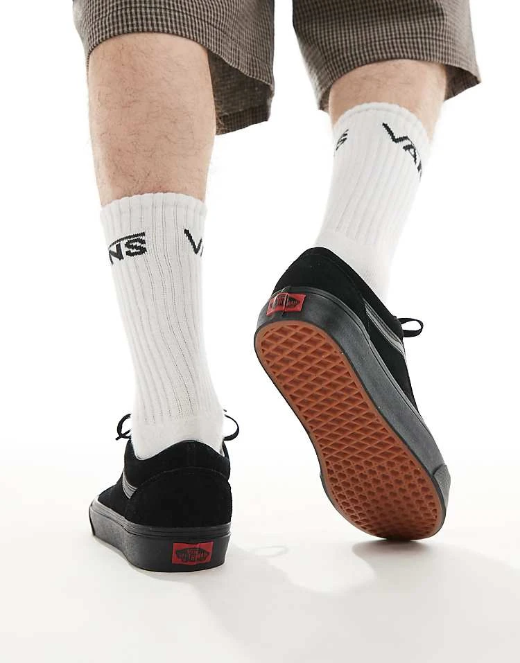 Vans Old Skool Trainers In Triple Black Suede For Men 5 Vans Old Skool Trainers In Triple Black Suede For Men - Image 5