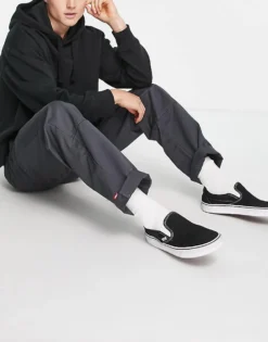 Vans Authentic Double Knee Chino Trousers In Grey For Men -Kidivita Store 206367109 4