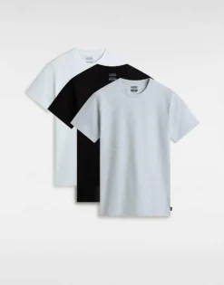 Vans Basic Tee Multipack In Grey/white/black For Men