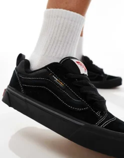 Vans Knu Skool Chunky Cordura Mix Trainers In Triple Black For Unisex 9 Vans Knu Skool Chunky Cordura Mix Trainers In Triple Black For Unisex -Kidivita Store 206558051 4