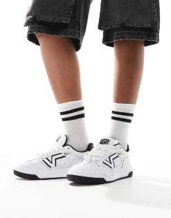 Vans Upland Chunky Leather Trainers In White And Black For Unisex -Kidivita Store 206558111 3