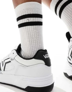 Vans Upland Chunky Leather Trainers In White And Black For Unisex -Kidivita Store 206558111 4