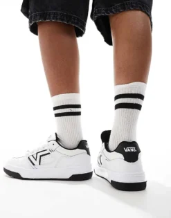 Vans Upland Chunky Leather Trainers In White And Black For Unisex -Kidivita Store 206558111 5