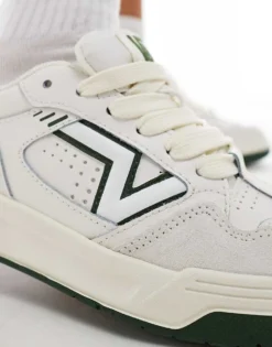 Vans Upland Chunky Leather Trainers In White And Dark Green For Unisex Mid Green -Kidivita Store 206558231 3