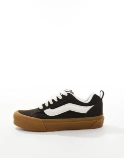 Vans Knu Skool Chunky Trainers In Brown With Gum Sole For Unisex -Kidivita Store 206558273 5