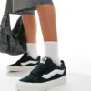 Vans Knu Skool Chunky Suede Trainers In Dark Green For Unisex