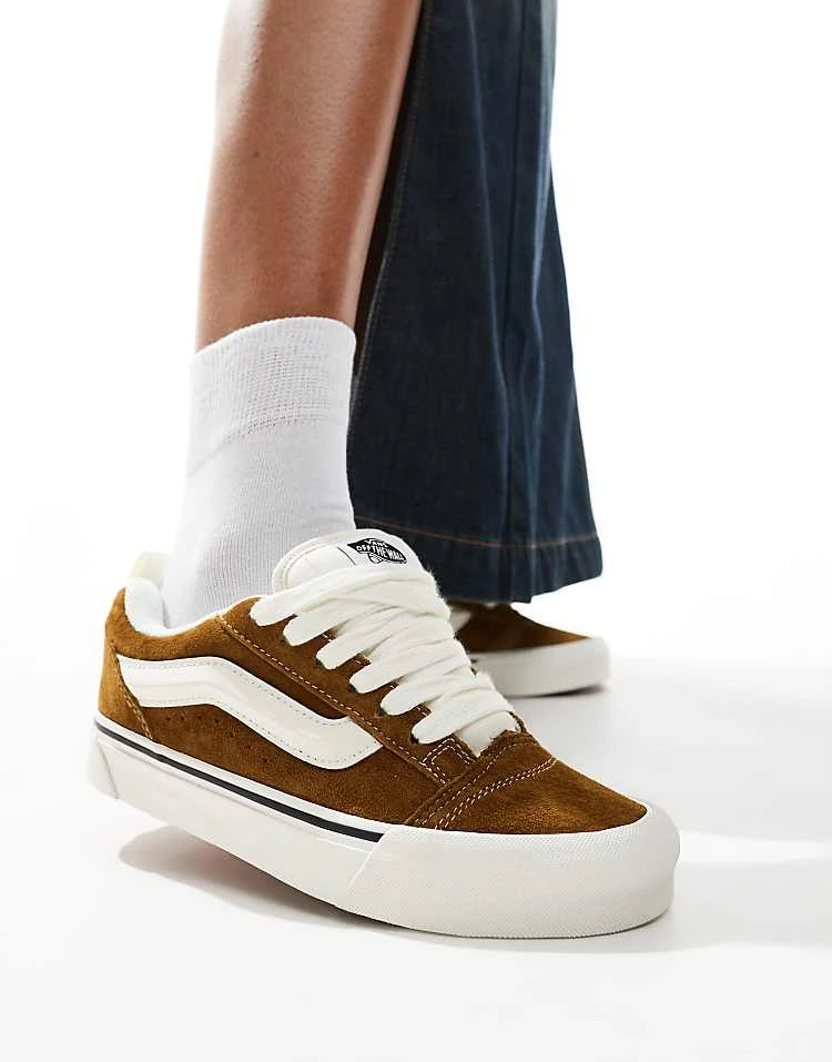 Vans Knu Skool Chunky Suede Trainers In Light Brown For Unisex 1 Vans Knu Skool Chunky Suede Trainers In Light Brown For Unisex