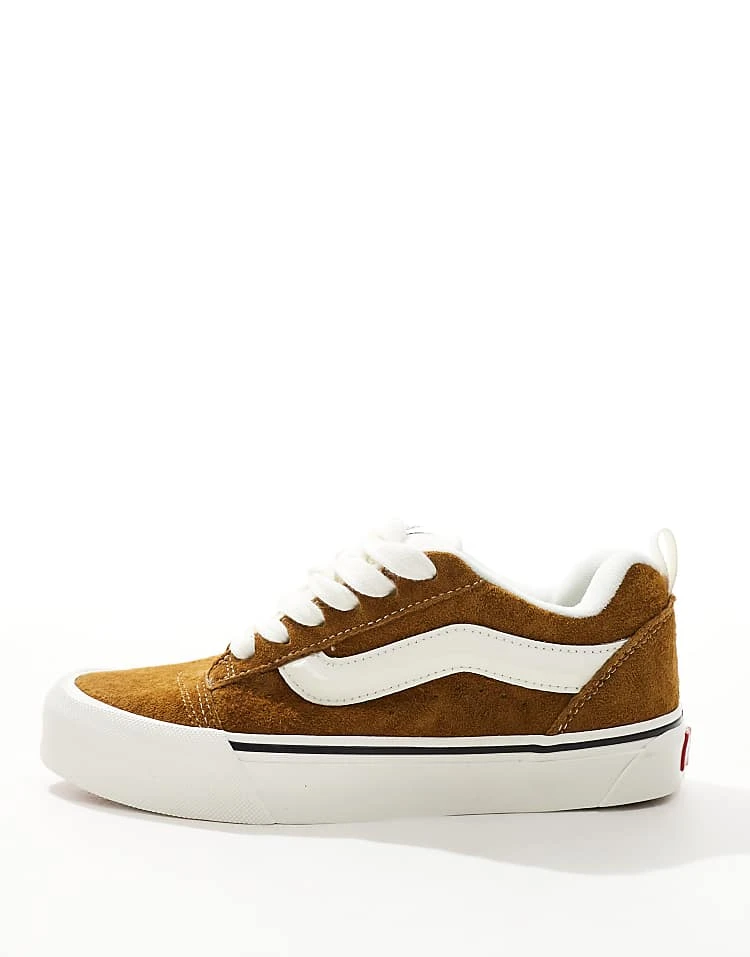 Vans Knu Skool Chunky Suede Trainers In Light Brown For Unisex 2 Vans Knu Skool Chunky Suede Trainers In Light Brown For Unisex - Image 2