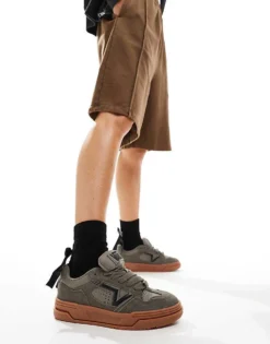Vans Upland Chunky Suede Trainers In Dark Grey With Gum Sole For Unisex -Kidivita Store 206558451 1 grey 1