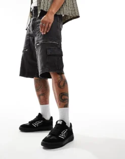 Vans Upland Chunky Suede Trainers In Black With White Detailing For Unisex -Kidivita Store 206558511 5