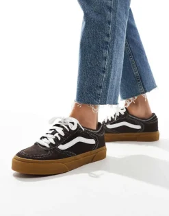 Vans Rowley Trainers In Dark Brown And White With Gum Sole For Unisex 11 Vans Rowley Trainers In Dark Brown And White With Gum Sole For Unisex -Kidivita Store 206558531 1 brown 1