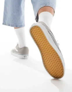 Vans Rowley Trainers In Grey And White For Men -Kidivita Store 206558631 4