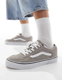 Vans Rowley Trainers In Grey And White For Men -Kidivita Store 206558631 5
