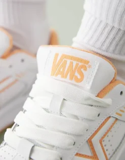 Vans Upland Chunky Leather Trainers In White And Orange For Unisex -Kidivita Store 206558671 4