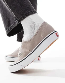 Vans Authentic Trainers In Mid Grey For Unisex -Kidivita Store 206559028 5