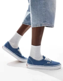 Vans Authentic Trainers In Blue And White For Men Navy -Kidivita Store 206559127 1 navy 1