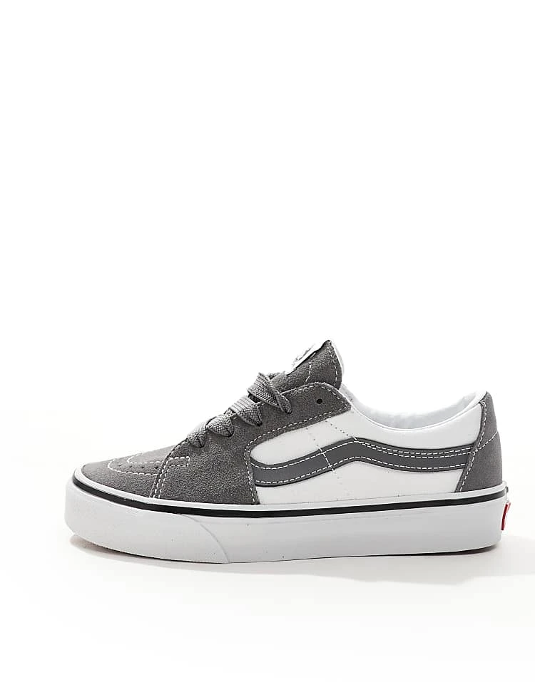 Vans Sk8-low Two Tone Trainers Pewter And White For Unisex Grey 5 Vans Sk8-low Two Tone Trainers Pewter And White For Unisex Grey - Image 5