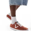 Vans Sport Low Trainers In Burnt Orange And White For Men