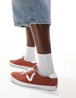 Vans Sport Low Trainers In Burnt Orange And White For Men -Kidivita Store 206559368 3