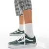 Vans Old Skool Trainers In Mid Green For Unisex