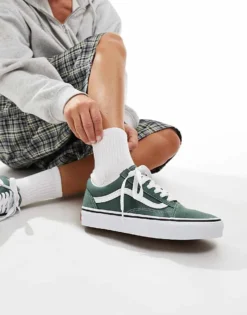 Vans Old Skool Trainers In Mid Green For Unisex 8 Vans Old Skool Trainers In Mid Green For Unisex -Kidivita Store 206559407 3
