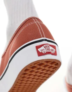 Vans Authentic Trainers In Burnt Orange And White For Unisex -Kidivita Store 206559592 4