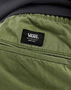 Vans Range Baggy Elastic Waist Trousers In Olive Green For Men Loden Green -Kidivita Store 206730568 3