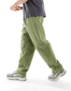 Vans Range Baggy Elastic Waist Trousers In Olive Green For Men Loden Green -Kidivita Store 206730568 5