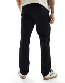 Vans Authentic Relaxed Chino Slim Fit Trousers In Black For Men -Kidivita Store 206730702 2