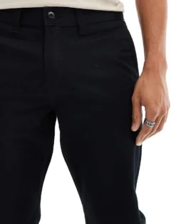 Vans Authentic Relaxed Chino Slim Fit Trousers In Black For Men -Kidivita Store 206730702 5