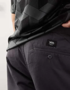 Vans Authentic Relaxed Chino Slim Fit Trousers In Charcoal For Men Asphalt -Kidivita Store 206730715 5