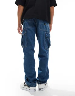 Vans Service Loose Denim Jeans In Classic Blue For Men Vintage Indigo -Kidivita Store 206730716 2