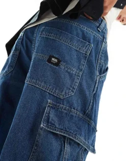 Vans Service Loose Denim Jeans In Classic Blue For Men Vintage Indigo -Kidivita Store 206730716 3