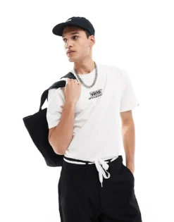 Kidivita Store 26 Vans Bubs Short Sleeve Central Logo T-shirt In Off White For Men Marshmallow