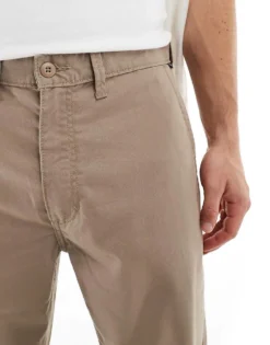 Vans Authentic Relaxed Chino Trousers In Taupe For Men Desert Taupe -Kidivita Store 206730983 4