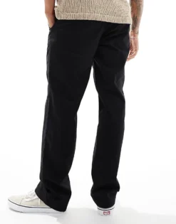 Vans Authentic Relaxed Chino Trousers In Black For Men -Kidivita Store 206731013 2