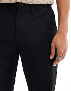 Vans Authentic Relaxed Chino Trousers In Black For Men -Kidivita Store 206731013 4