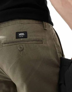 Vans Authentic Slim Chino Trousers In Tan For Men Bungee Cord -Kidivita Store 206731325 2