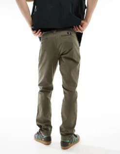 Vans Authentic Slim Chino Trousers In Tan For Men Bungee Cord -Kidivita Store 206731325 5