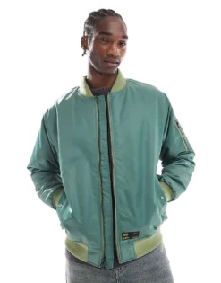 Vans Copley Bomber Jacket In Dark Green For Men -Kidivita Store 206738245 1 green 1