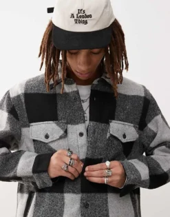 Vans Denby Fuzzy Shacket In Black For Men Black-drizzle -Kidivita Store 206738247 3