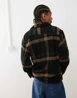 Vans Raywood Shacket In Black And Brown For Men -Kidivita Store 206738270 4