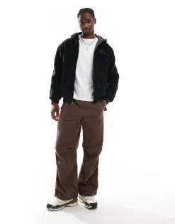 Vans Whittle Sherpa Jacket In Black For Men -Kidivita Store 206738287 3