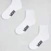 Vans 3 Pack Classic Ankle Socks In White For Men