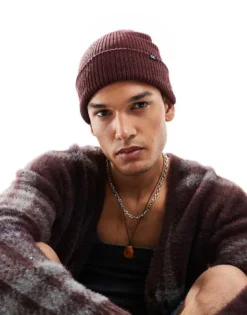 Vans Core Basics Beanie In Burgundy For Unisex Port Royale