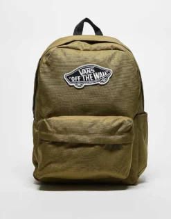 Kidivita Store 37 Vans Old Skool Classic Backpack In Olive Green For Unisex Gothic Olive