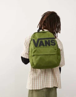 Kidivita Store 47 Vans Old Skool Drop V Backpack In Mid Green For Unisex Pesto